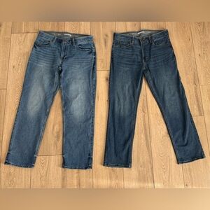 Sonoma Men’s Dark and Medium Blue Straight Jeans Duo